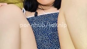 Binor cemberut kena kajutan crot dalem/She pouted at the surprise cum inside