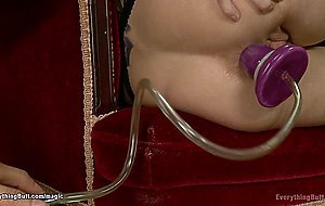 Blonde lesbian babe tight ass fucked