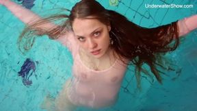 Tender model's underwater babes sex