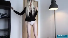 Classy blonde Shina Ryen seduces and fucks her boss POV