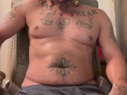 Handsome Guy Masturbating To Female Fan Over The Phone and He Cums For Her
