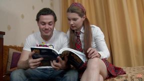 Nerdy Babe Kim Q Lets Doublekazkaz Fuck Her Pussy & Ass!