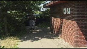 Blonde Babe Sucks Cock in Bathroom and Car