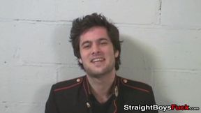 Dean and Derek are two horny European straight guys who are tugging their cocks toget