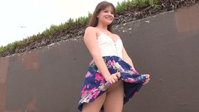 Alison Rey flashes and fucks on the beach for Bang