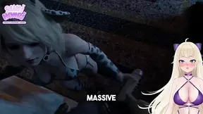 Hot Vtuber Ashley from Resident Evil rides and creampies Leon's big dick