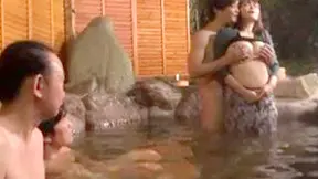Asian Couple Wild Sex in Hot Tub with Friends