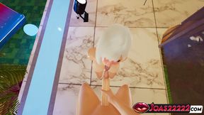 Mia Pool Blonde 3D Hentai - Frenulum Licking, Wet Handjob, Deepthroat Cumshot in Uncensored Animation