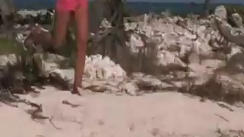 Marathon orgy on sandy beach