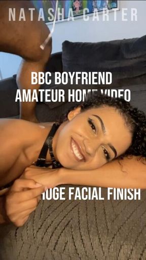 BBC Backshots and Huge Facial | Amateur Home Video With BF