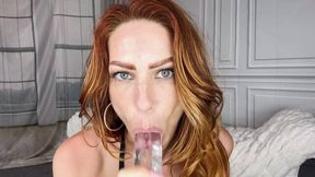 Balloon dirty talk boots dildo fuck