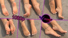 Lil Missy UK In Wiggling My White Painted Toes 1080p