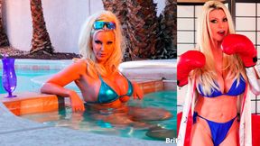 Blonde Beauty Brittany Andrews Enjoys Masturbating By The Pool!