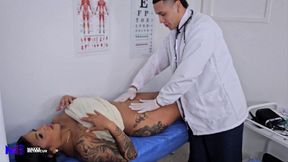 Patient Lets Her Doctor Lubricate Her With His Cock In His Office - Max Betancur & Mariana Martix