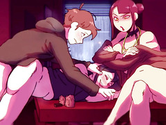 Perv Family Threesome: Stepmom X Stepsis (Hentai Parody)