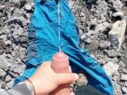 I got work clothes worn by other coworker so I cum on that used clothes at work