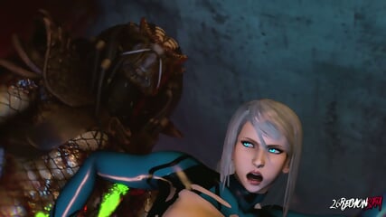 Samus VS Predator Round 1
