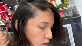 Stepson pleases me in the kitchen &mdash;  cumming deep inside