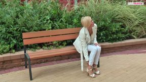 I cum his cock with my feet