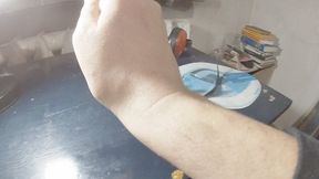 My wrist like a fist