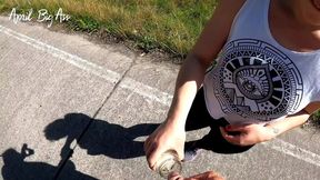 drinking piss in the streets very risky, i drink cum too