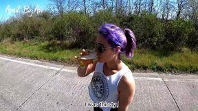drinking piss in the streets very risky, i drink cum too