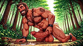 Sexy Harness Fetish Hunks with Monster Dongs