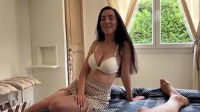 Cheating MILF gets a POV blowjob while hubby grills