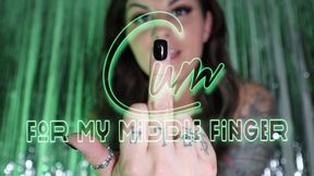 "Cum For My Middle Finger" [Femdom Joi]