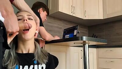 Fucking a cuckold girl to cum on her horny face Eva Elfie p2