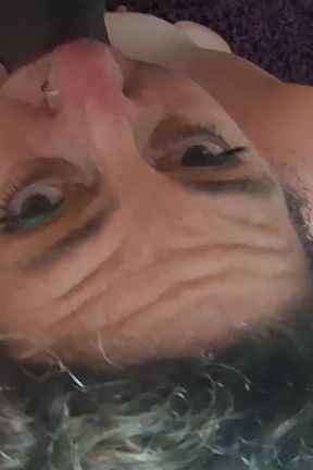 BBW Submissive Slut Roughly Face Fucked by BBC