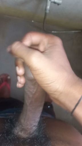 Indian boy jerking off his cock in bathroom   Clip 1
