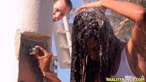 Twisted Shampoo Prank Leads to a Messy Blowjob and Hardcore Fuck Session.