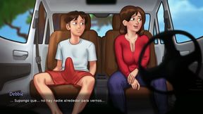 STEPMOM AND STEPDAUGHTER FIGHTING FOR TENANT'S PENIS - summertime saga