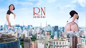 Wow! A giant lady without panties walks around the city. She'_s as tall as King Kong! Amazing show of a giantess! 1