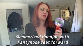 Mesmerized handjobs with Pantyhose feets Forward 2