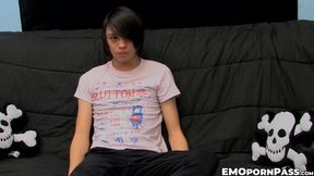 Roxy Reds stomach filled with sticky splooge after nice wanking