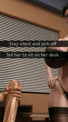 The iron female director is enraged by the big cock   Clip 1