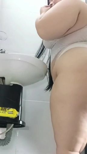 Must-share moment from "I put a camera to record how I fuck my stepsister in the bathroom"
