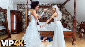 Ink'd Latina Veronica Leal Sandwiches Monster Cock in Threesome Blowout