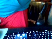 Balls Went from Extremely Itchy Filled up 'n Busting Large Sperm Load onto Leather Chair💺💛 Pissing