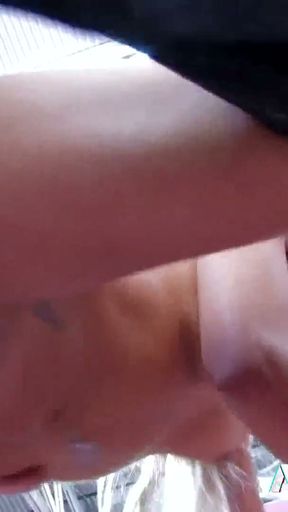 Blond teen with small tits Melody Star has anal sex at the car   Clip 3