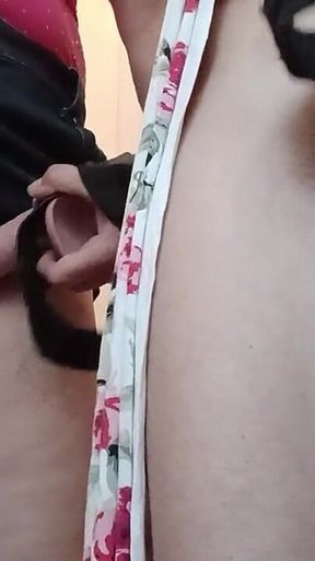 We Had a Bet About Who Could Cum Faster on a Dildo