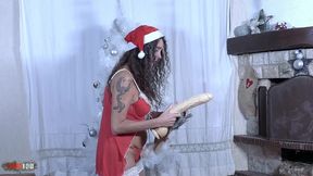 dildos, fuck machine and good dick for christmas of the beautiful spanish milf mavi burbujita