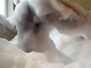 Foam Pussy Tease