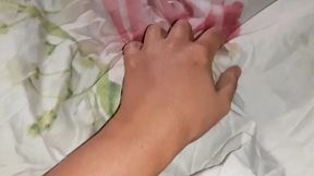 I Looked Under the Blanket and There Was My Neighbor Licking Pussy and My Girlfriend Watching and Masturbate &mdash;  surprise Threesome