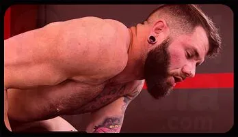 Intense Bareback Action with Johnny Hill & Collin Simpson in Locker Room