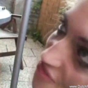 Facial Domination With Submissive Dutch Blonde fucking