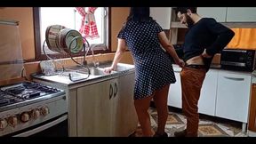 What Would You Do if You Caught Your Stepmother Fucking Her Stepbrother in the Kitchen? Would You Accuse Her of Infidelity?
