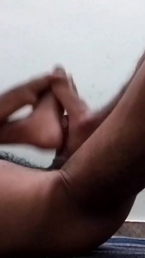 Horny Boy's Hard dick rubbing masterbation by Feet   Clip 1